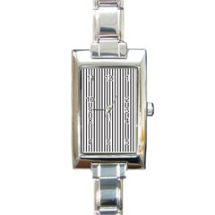 Basic Vertical Stripes Rectangle Italian Charm Watch by jumpercat