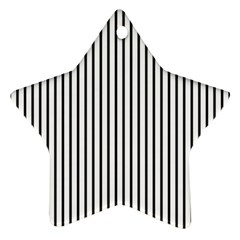 Basic Vertical Stripes Star Ornament (two Sides) by jumpercat