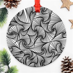 Fractal Sketch Light Ornament (round) by jumpercat