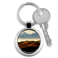 Landscape Mountains Nature Outdoors Key Chains (round)  by BangZart