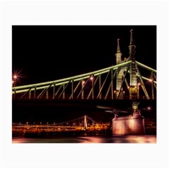 Budapest Hungary Liberty Bridge Small Glasses Cloth (2-side)