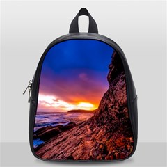 South Africa Sea Ocean Hdr Sky School Bag (small) by BangZart