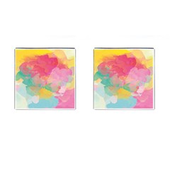 Watercolour Gradient Cufflinks (square) by BangZart