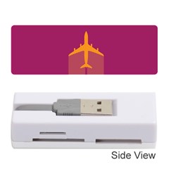 Airplane Jet Yellow Flying Wings Memory Card Reader (stick)  by BangZart