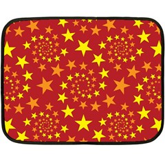 Star Stars Pattern Design Fleece Blanket (mini)