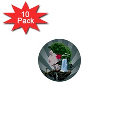 Digital Nature Beauty 1  Mini Buttons (10 Pack)  by BangZart