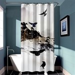 Birds Crows Black Ravens Wing Shower Curtain 36  x 72  (Stall)  Curtain(36 X72 ) - 33.26 x66.24  Curtain(36 X72 )