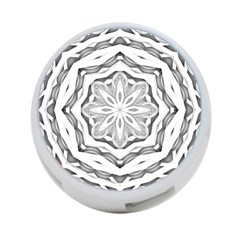 Mandala Pattern Floral 4-port Usb Hub (one Side) by BangZart