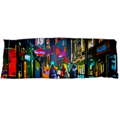 Abstract Vibrant Colour Cityscape Body Pillow Case (dakimakura) by BangZart