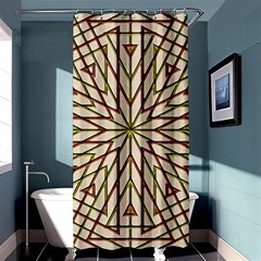 Kaleidoscope Online Triangle Shower Curtain 36  X 72  (stall)  by BangZart