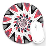 High Contrast Twirl Round Mousepads Front