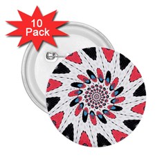 High Contrast Twirl 2 25  Buttons (10 Pack)  by linceazul