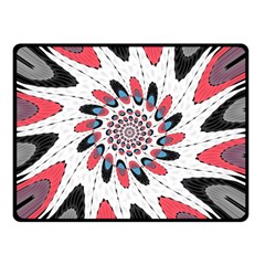 High Contrast Twirl Double Sided Fleece Blanket (small)  by linceazul