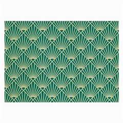 Green Fan  Large Glasses Cloth by NouveauDesign