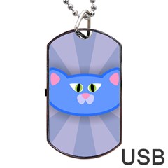 Advertise Animal Boarding Cat Dog Tag Usb Flash (one Side)