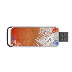 Abstract Lines Background Mess Portable Usb Flash (one Side) by Celenk