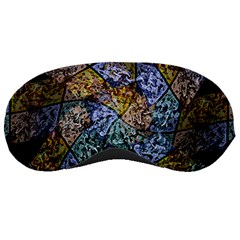 Multi Color Tile Twirl Octagon Sleeping Masks by Celenk