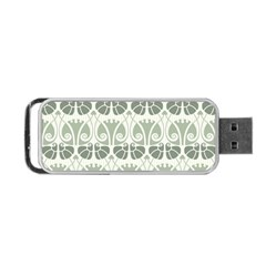 Teal Beige Portable Usb Flash (two Sides) by NouveauDesign