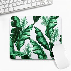 Banana Leaves And Fruit Isolated With Four Pattern Large Mousepads by Celenk