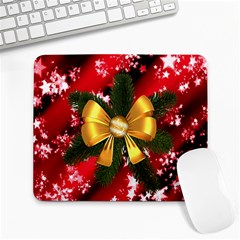 Christmas Star Winter Celebration Large Mousepads by Celenk