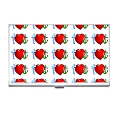 Cross Heart Anchor Love Hope Business Card Holders by Celenk