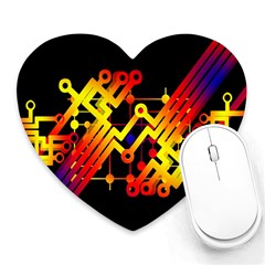 Board Conductors Circuits Heart Mousepads by Celenk