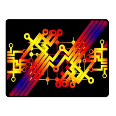 Board Conductors Circuits Fleece Blanket (small) by Celenk