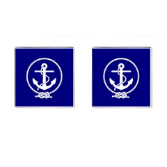 Anchor Flag Blue Background Cufflinks (square) by Celenk