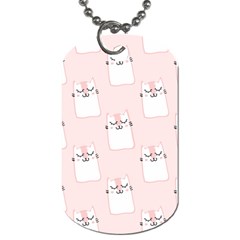 Pattern Cat Pink Cute Sweet Fur Dog Tag (one Side) by Celenk