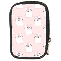 Pattern Cat Pink Cute Sweet Fur Compact Camera Cases by Celenk