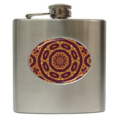 Geometric Tapestry Hip Flask (6 Oz)