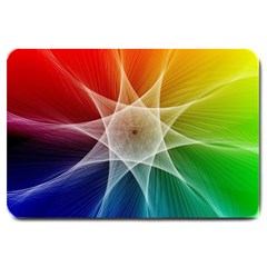 Abstract Star Pattern Structure Large Doormat 