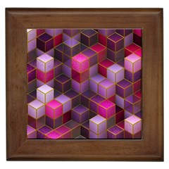 Cube Surface Texture Background Framed Tiles by Celenk