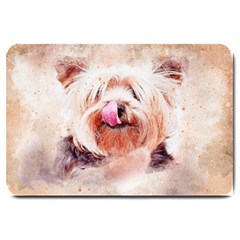 Dog Animal Pet Art Abstract Large Doormat  by Celenk