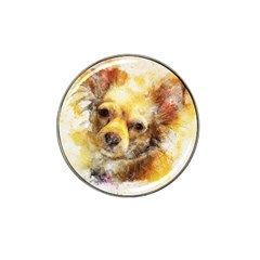 Dog Animal Art Abstract Watercolor Hat Clip Ball Marker by Celenk