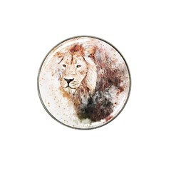 Lion Animal Art Abstract Hat Clip Ball Marker (4 Pack) by Celenk