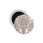 beautiful gold floral pattern 1.75  Magnets Front