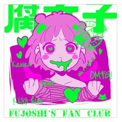 Fujoshi Large Satin Scarf (square) by psychodeliciashop