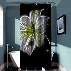 White Lily Flower Nature Beauty Shower Curtain 36  X 72  (stall) 