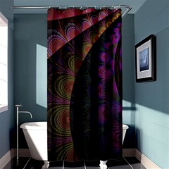 Fractal Colorful Pattern Spiral Shower Curtain 36  X 72  (stall) 