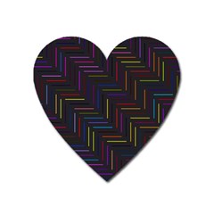 Lines Line Background Heart Magnet by Celenk