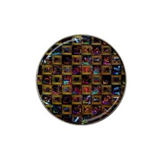 Kaleidoscope Pattern Abstract Art Hat Clip Ball Marker (4 Pack) by Celenk