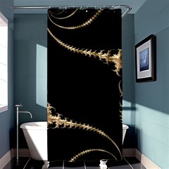 Fractal Art Design Pattern Texture Shower Curtain 36  X 72  (stall) 