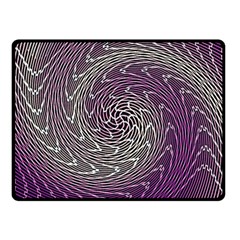 Graphic Abstract Lines Wave Art Fleece Blanket (small)