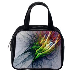 Fractal Art Paint Pattern Texture Classic Handbags (one Side) by Celenk