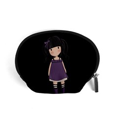 Dolly Girl In Purple Accessory Pouches (small)  by Valentinaart