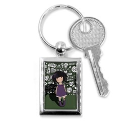 Dolly Girl In Purple Key Chains (rectangle)  by Valentinaart