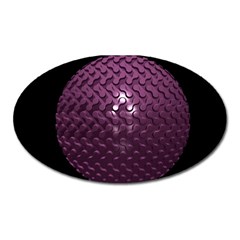 Sphere 3d Geometry Math Design Oval Magnet by Celenk