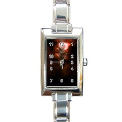 Monster Demon Devil Scary Horror Rectangle Italian Charm Watch by Celenk