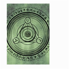 Rune Geometry Sacred Mystic Large Garden Flag (two Sides) by Celenk